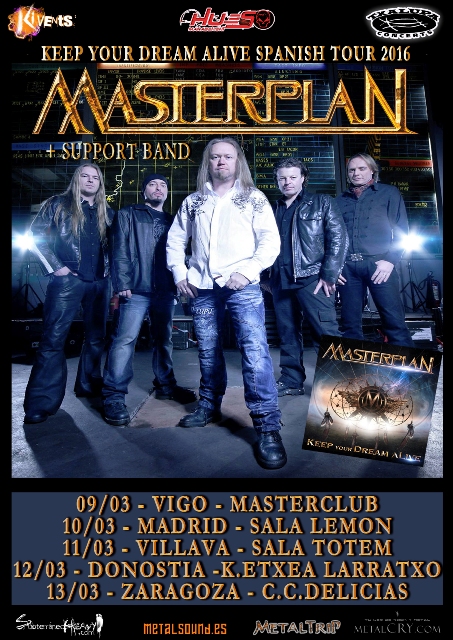 Masterplan - “Keep Your Dream Alive Spanish Tour 2016” 