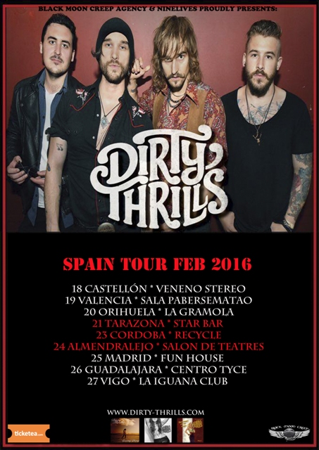 Dirty Thrills Spanish Tour s