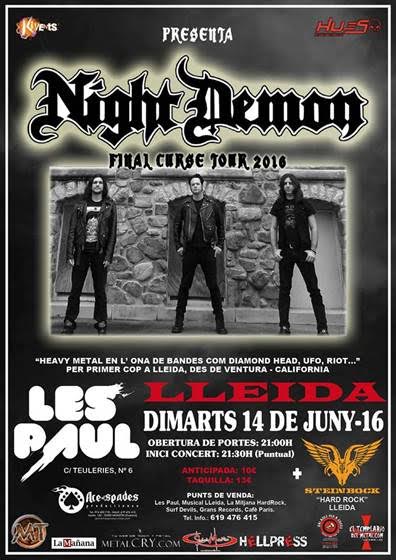 Night Demon en Lleida