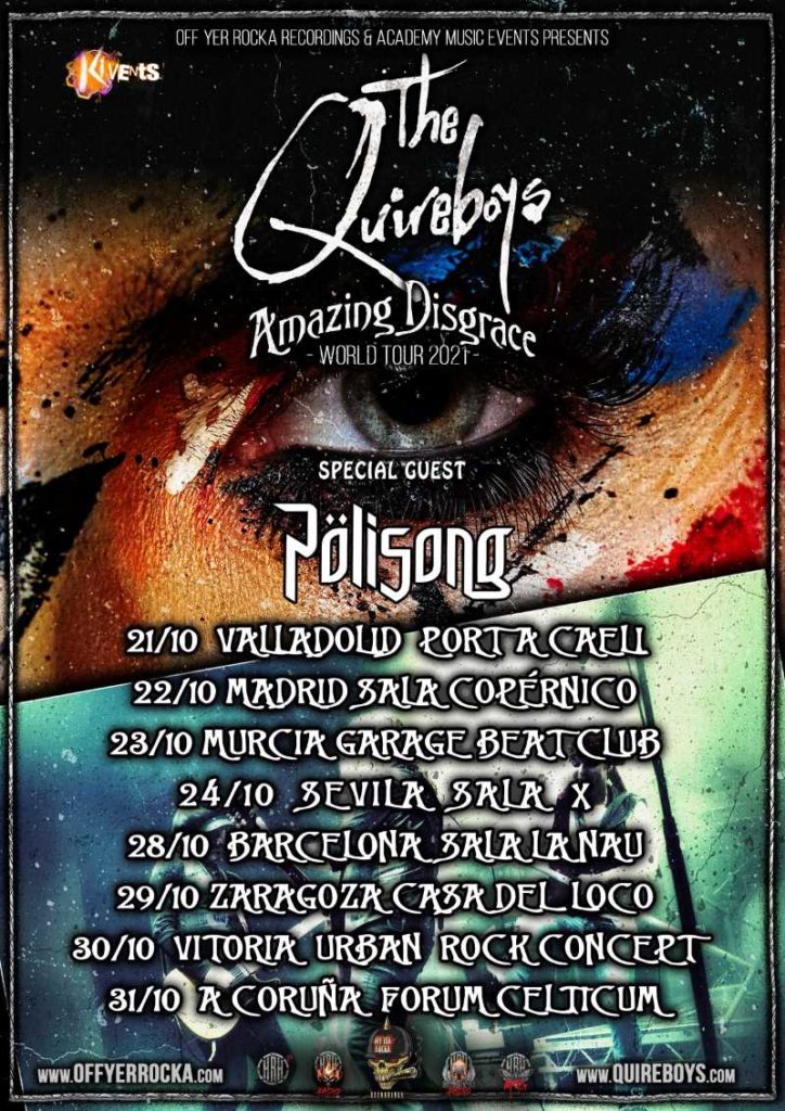 The Quireboys - "Amazing Disgrace Tour 2021"