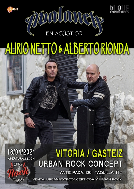 Alberto Rionda y Alirio Netto en Vitoria
