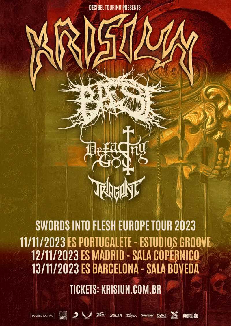 Krisiun - “Swords Into Flesh Europe Tour 2023”