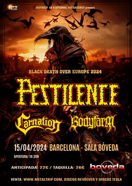 Pestilence - “Black Death Over Europe Tour 2024” Barcelona